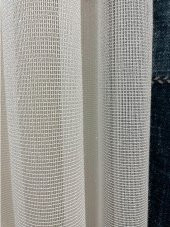 Anisa Model Modern Sakallı İpli 1/2,5 Pile Tül Perde  Ekru 500 x 250 - 3