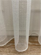Anisa Model Modern Sakallı İpli 1/2,5 Pile Tül Perde  Ekru 500 x 250 - 5