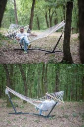 Grand Wolf GW-1954 Çift kişlikli Ayarlı Metal Taşınabilir Hamak thumbnail 2