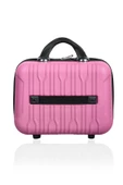 Polo&Sky Mars Model Pembe Renk Abs Makyaj Çantası El Valizi thumbnail 4