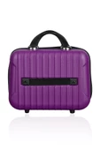 Polo&Sky Class Model Mor Renk Abs Makyaj Çantası El Valizi - 4
