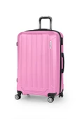 Polo&Sky Spring Model Pembe Renk Büyük Boy Valiz Bavul - 1