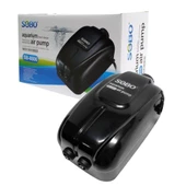 Sobo Çift Çıkışlı Akvaryum Sessiz Hava Motoru 4,5W 2x3 Lt/dk SB-8806 - 1