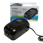Sobo Ayarlanabilir Çift Çıkışlı Akvaryum Sessiz Hava Motoru 5,8W 12 Lt SB-8808/dk - 1
