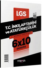 2023 LGS 1.Dönem Konuları T.C. İnkılap Tarihi ve Atatürkçülük 6 Deneme Marka Yayınları - 1