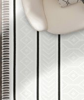 Malta Krem Siyah Halı 33405A - 3