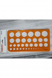 Cetvel 30 Cm, Geometrik Şablon Cetveli 24 Cm, Daire Şablonu Büyük 24 Cm, Gönye 11 Cm - 2