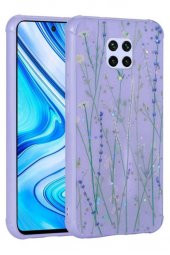 Xiaomi Redmi Note 9 Pro Kılıf Kamera Korumalı Simli Renkli Tasarım Silikon - 1