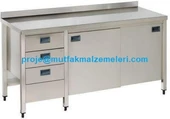 Çekmeceli Paslanmaz Çalışma Tezgahı - 1