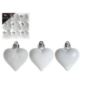 Asılabilir Yılbaşı Yeniyıl Ağacı Süsü Kalp Süs 4cm Christmas Tree Ornaments - 1