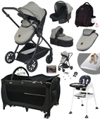 Baby Home Ekonomi Paket 10 In 1 1010 Travel Sistem Bebek Arabası 560 Oyun Parkı Yatak Beşik Ve Mama Sandalyesi - 4