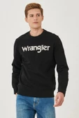Wrangler W212025001 Siyah Bisiklet Yaka Erkek Sweat - 1