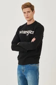 Wrangler W212025001 Siyah Bisiklet Yaka Erkek Sweat - 3