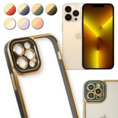 iPhone 13 Pro Kılıf Lazer Lens Kamera Çerçeveli Kapak - 1