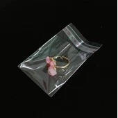4x35+5 cm. (4x40) 100 Adet - Şeffaf Bantlı Yapışkanlı OPP Jelatin Poşet - 4