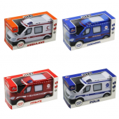 4 Adet Pilli Oyuncak Araba - Polis. Jandarma. Ambulans. İtafiye - 5