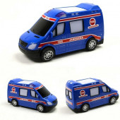 4 Adet Pilli Oyuncak Araba - Polis. Jandarma. Ambulans. İtafiye - 9