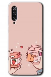 Xiaomi Mi 9 Kılıf HD Desen Baskılı Arka Kapak - Meyveli Süt - 1