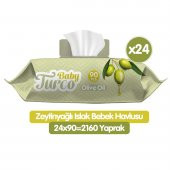 Baby Turco Zeytinyağlı Islak Havlu Mendil 90x24 2160 Yaprak - 1