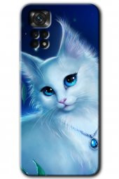 Redmi Note 11 Pro 5G Kılıf HD Desen Baskılı Arka Kapak - Cat Glance - 1