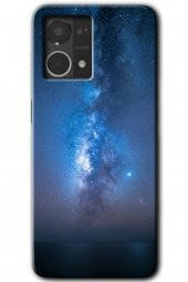 Oppo Reno 7 4G Kılıf HD Desen Baskılı Arka Kapak - Samanyolu - 1