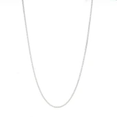 925 Ayar Gümüş 50 cm Tilki Kuyruğu Zincir Kolye thumbnail 1