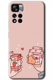 Redmi Note 11 Pro Plus 5G Kılıf HD Desen Baskılı Arka Kapak - Meyveli Süt - 1