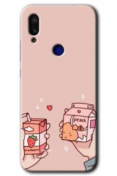 Redmi Note 7 Kılıf HD Desen Baskılı Arka Kapak - Meyveli Süt - 1