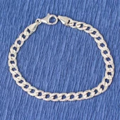 925 Ayar Gümüş Taşsız Zincir bileklik thumbnail 1