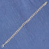 NUSRET TAKI 925 Ayar Gümüş Zincir Bileklik thumbnail 4