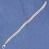 925 Ayar Gümüş 0,70 x 0,90 mm Zincir Bileklik thumbnail 6