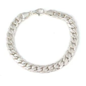 925 Ayar Gümüş 0,75 x 10 mm Zincir Bileklik thumbnail 2