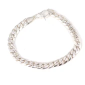 NUSRET TAKI 925 Ayar Gümüş 0,75 mm Zincir Bileklik thumbnail 2