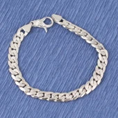 NUSRET TAKI 925 Ayar Gümüş 0,75 mm Zincir Bileklik thumbnail 1