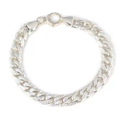 925 Ayar Gümüş 0,9 x 12 mm Zincir Bileklik thumbnail 2