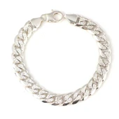 Gümüş Desenli Zincir Bileklik, 0,9 x 12 mm thumbnail 2