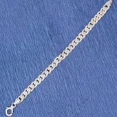 925 Ayar Gümüş 0,9 x 12 mm Zincir Bileklik thumbnail 4