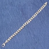 Gümüş Desenli Zincir Bileklik, 0,9 x 12 mm thumbnail 4