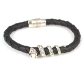 925 Ayar Gümüş Derili Yılan Bileklik thumbnail 1