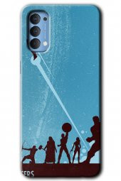 Oppo Reno 4 Kılıf HD Desen Baskılı Arka Kapak - Avengers Team - 1