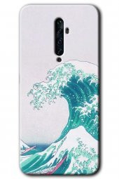 Oppo Reno 2z Kılıf HD Desen Baskılı Arka Kapak - Dalga - 1