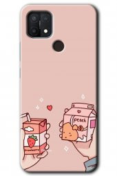 Oppo A15s Kılıf HD Desen Baskılı Arka Kapak - Meyveli Süt - 1