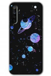 Realme 5i Kılıf HD Desen Baskılı Arka Kapak - Samanyolu Galaksi - 1