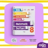 Kurmay yayınları ORJİN 8 Matematik Defteri - 1