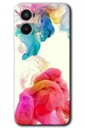 Oppo Reno 3 Kılıf HD Desen Baskılı Arka Kapak - Gökkuşağı Color - 1
