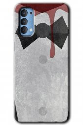 Oppo Reno 4 Kılıf HD Desen Baskılı Arka Kapak - Gentleman Blood - 1