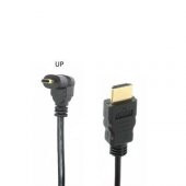 Micro HDMI 90 Derece Kablo 1 Metre - Yukarı Açılı - 1