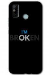 Tecno Spark 6 Go Kılıf HD Desen Baskılı Arka Kapak - Im Broken - 1