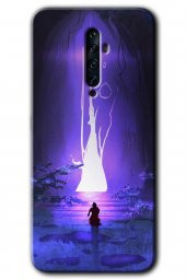 Oppo Reno 2z Kılıf HD Desen Baskılı Arka Kapak - Wanderer Silhouette - 1