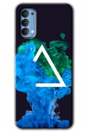 Oppo Reno 4 Kılıf HD Desen Baskılı Arka Kapak - İnk Clot - 1